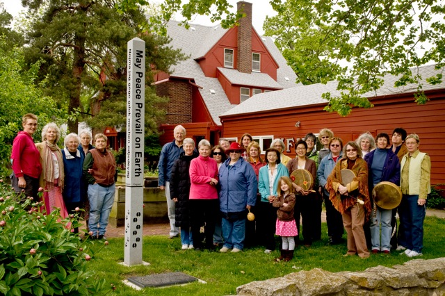 6 - 102415 - At the new Peace Pole in Manhattan, Kansas - 